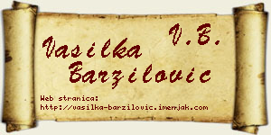 Vasilka Barzilović vizit kartica